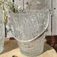 Vintage glass ice buckets or ice cubes made of thick glass