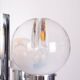 Mazzega Murano Chandelier / Space Age Glass Pendant Light 1970s Italy