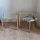 Trio of fully restored brass nesting tables