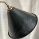 Vintage workshop lamp 1950 painted metal and brass