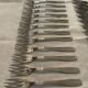24 fish covers. Forks and knives . Stainless steel. Vintage