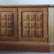 Vintage 1960/70s Danish Brutalist Light Oak Low Sideboard / Crezenda