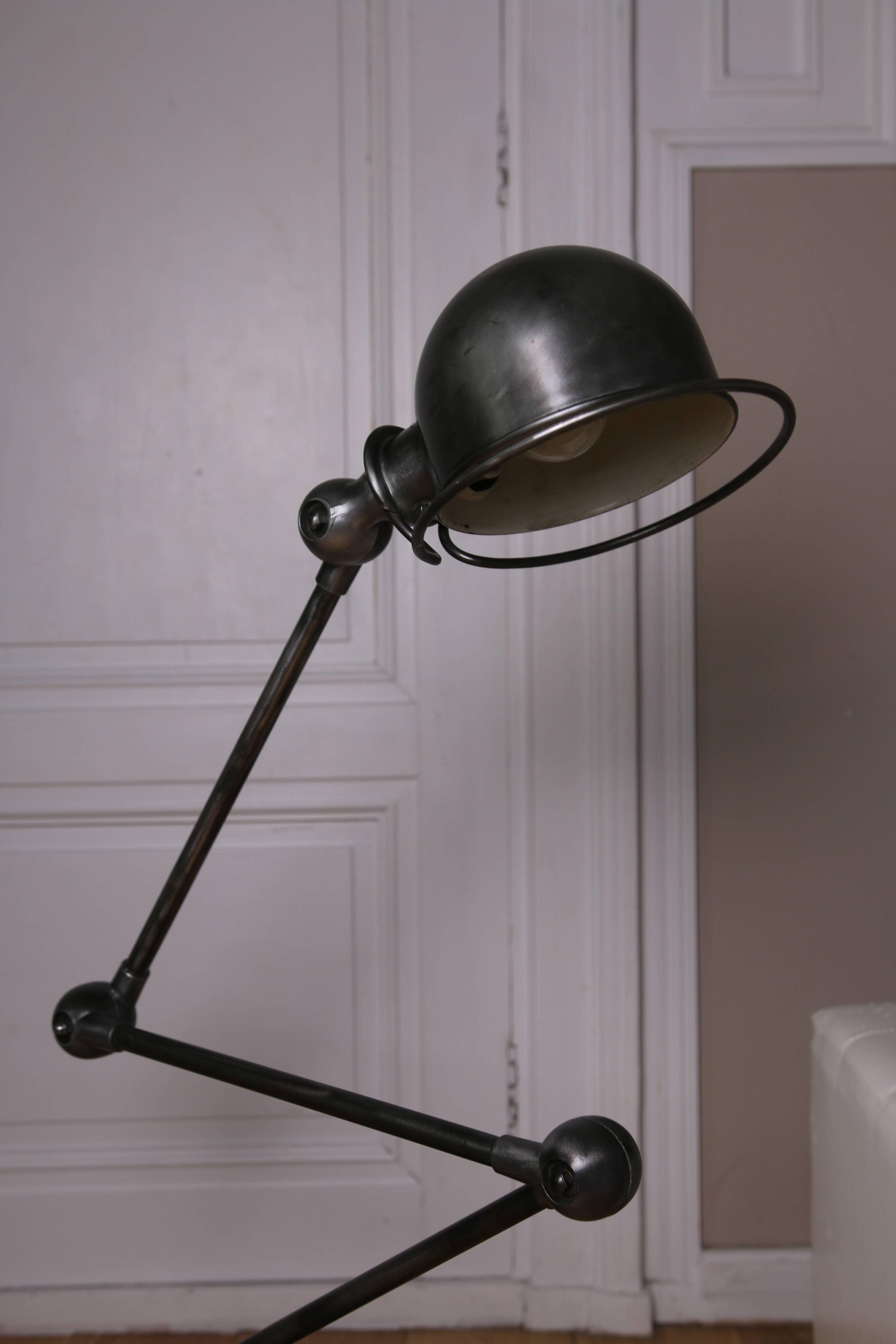 Vintage Jieldé floor lamp with 3 arms, 1950s-60s.