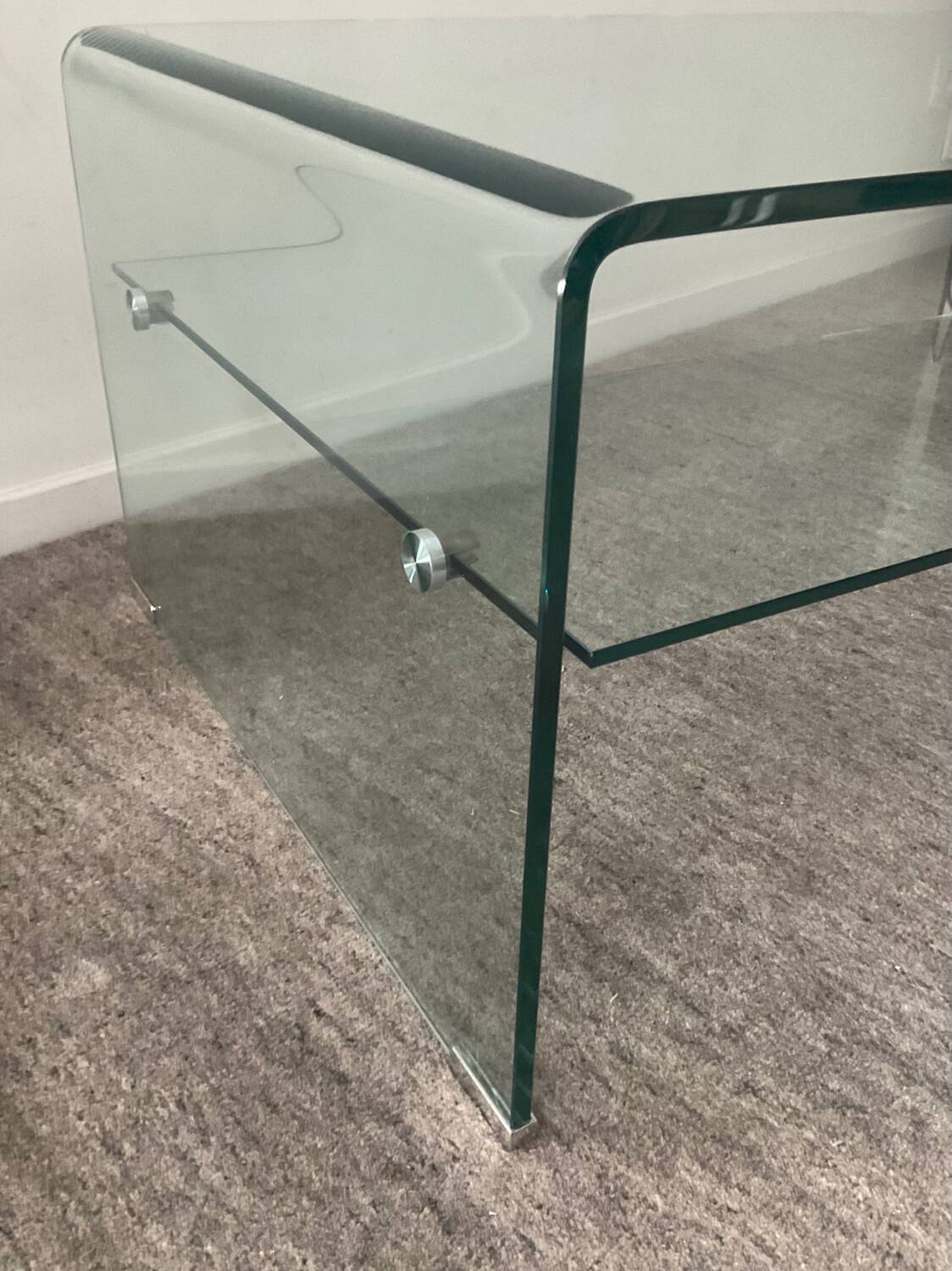 80s Glass Coffee Table