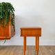 Table de chevet scandinave avec tiroir, en placage teck, 1960