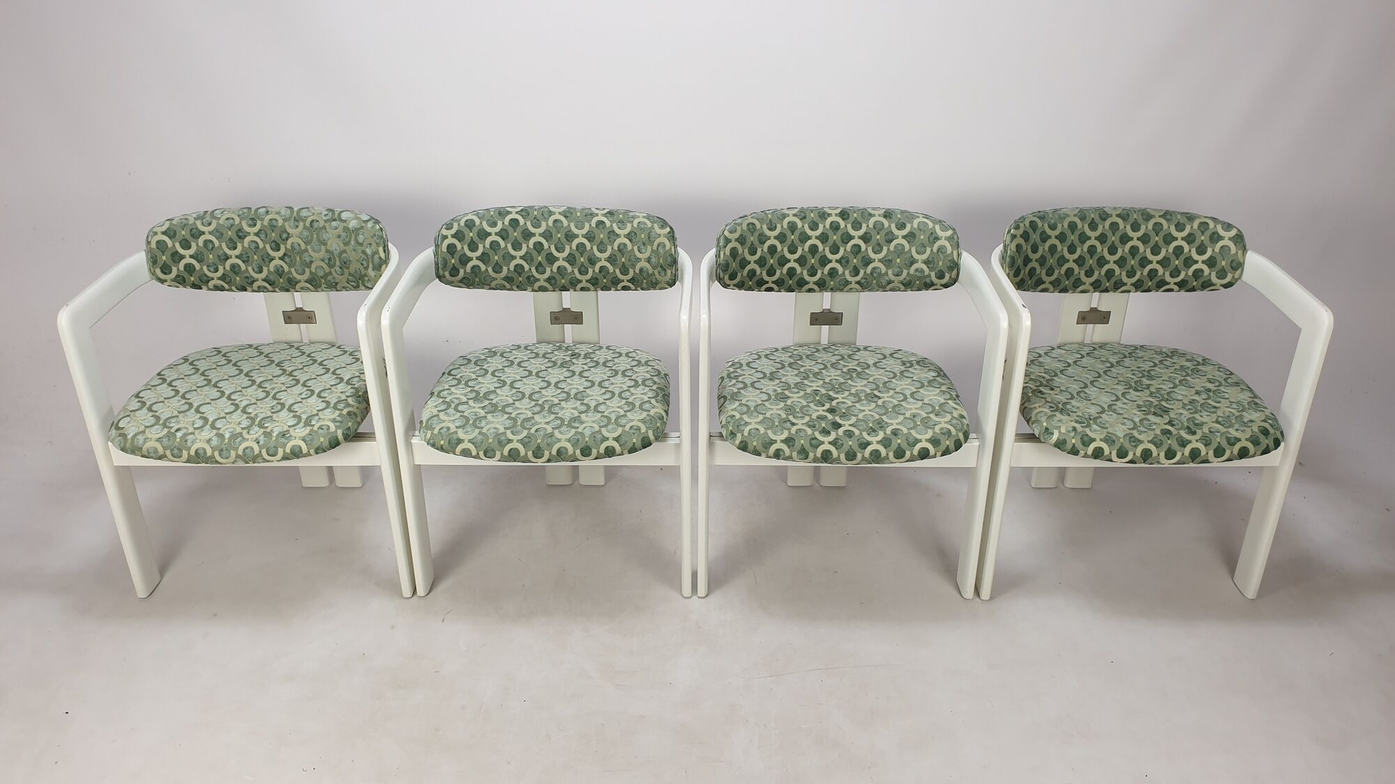 Augusto Savini for Pozzi Set of Four 'Pamplona' Chairs, Italy 1970's