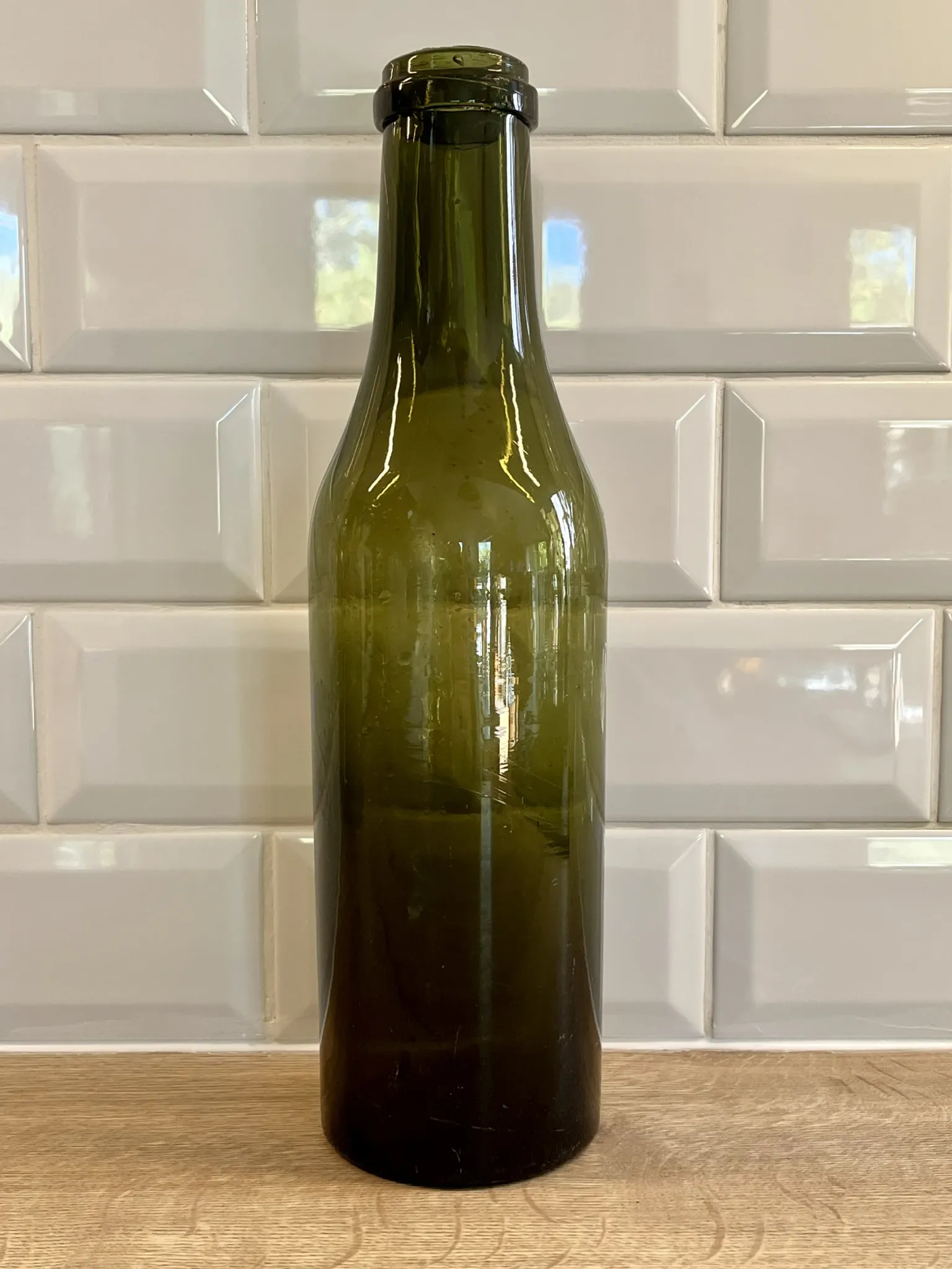 Glass vase bottle