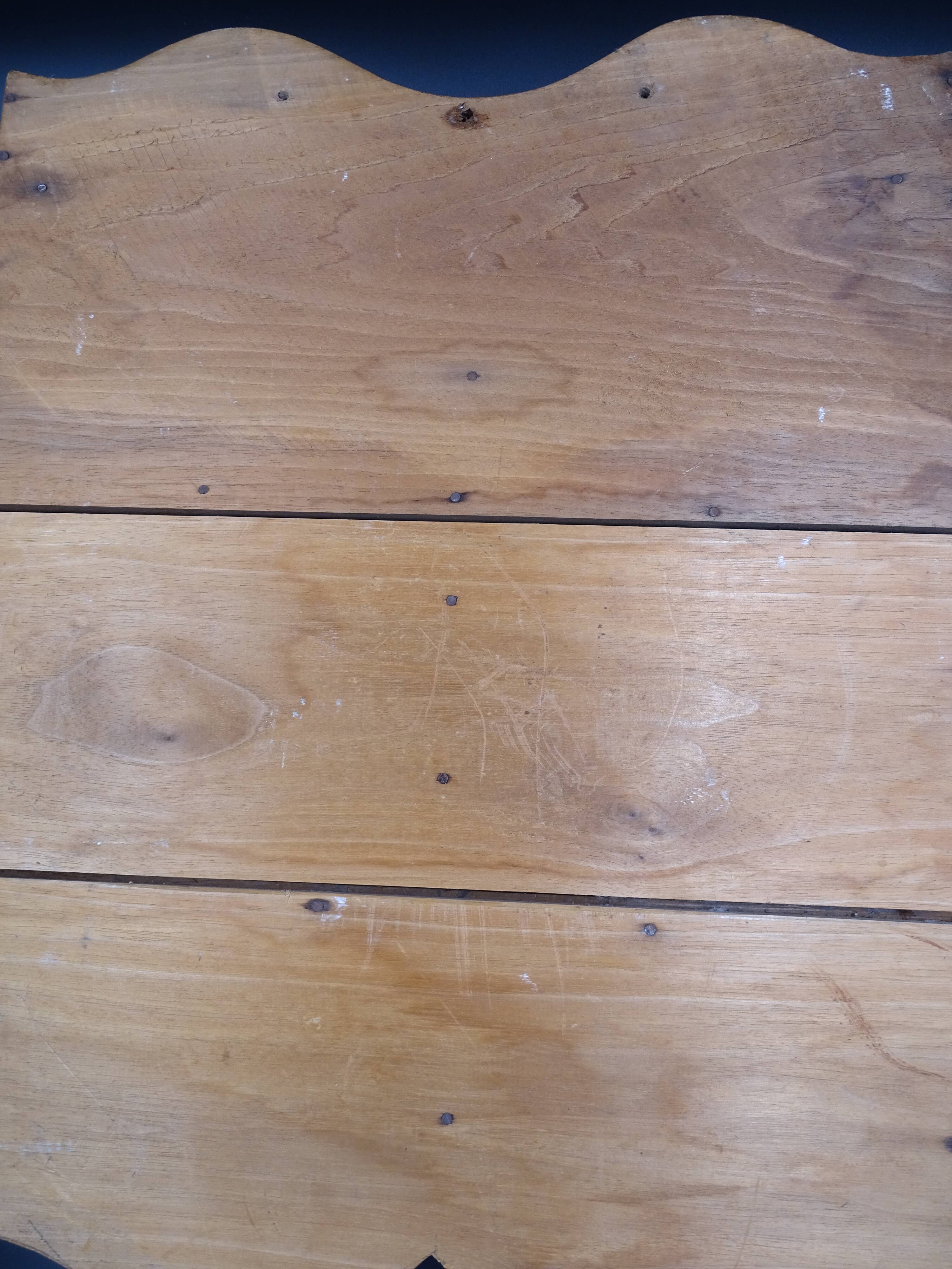 Walnut wall shelf, circa 1920/1930