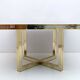 Romeo Rega Mid-century Modern Italian Black Glass, Brass and Chrome Dining