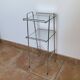 Chrome and glass side table. 1970s. Space Age.
