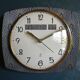Vintage clock silent wall clock "Jaz blue gold"