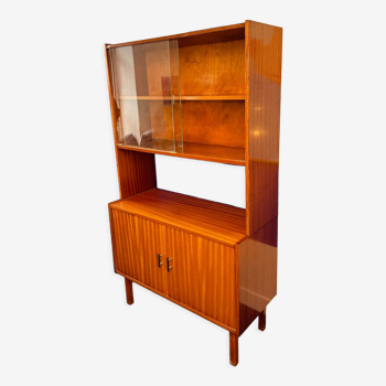 Storage cabinet with showcase of the 60s pedestal shelf