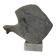 Marble sculpture in the shape of a fish.