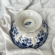 Flora pedestal bowl/salad bowl, Creil and Montereau, late 19th century