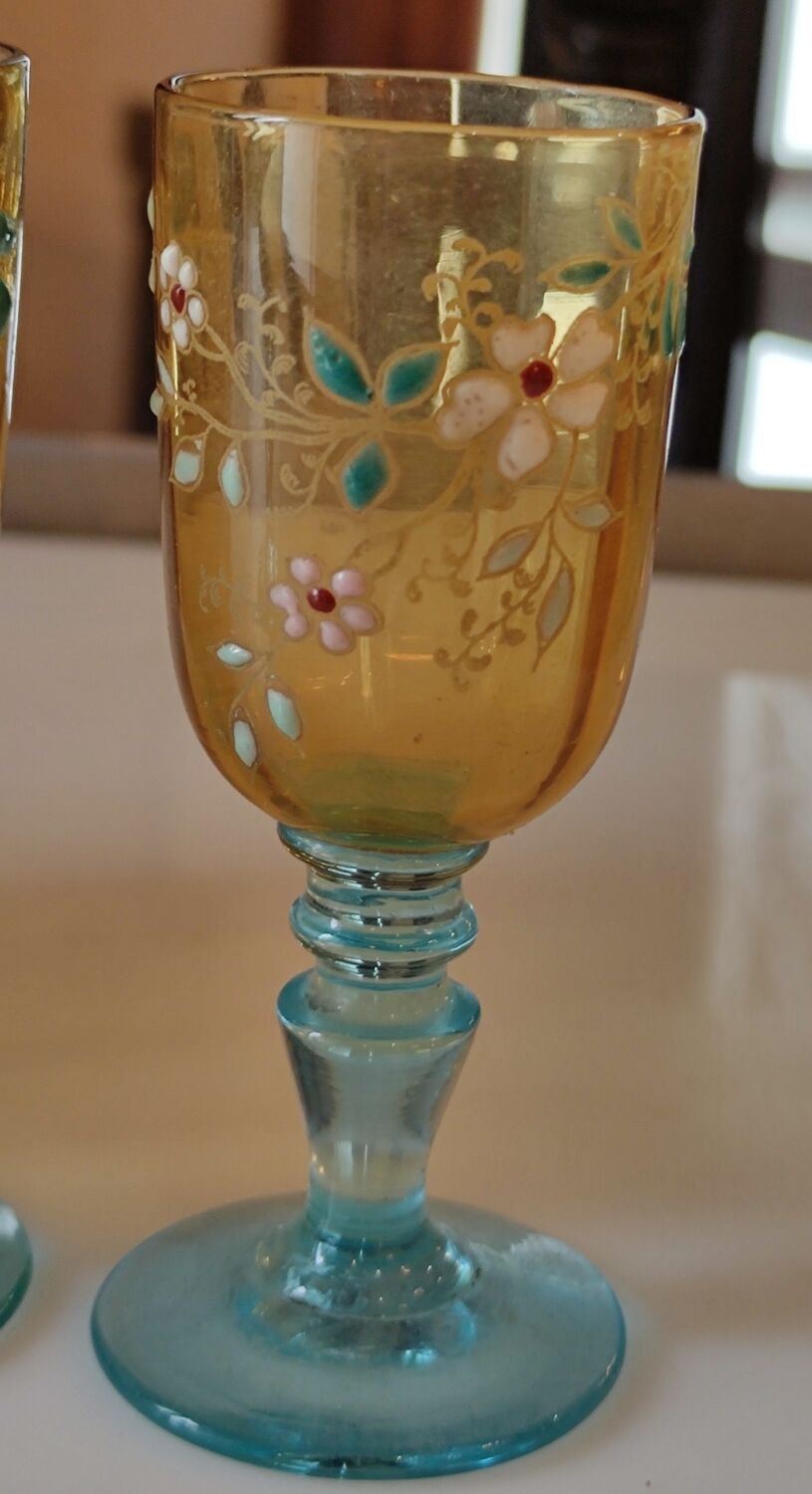 Old enamelled liquor service