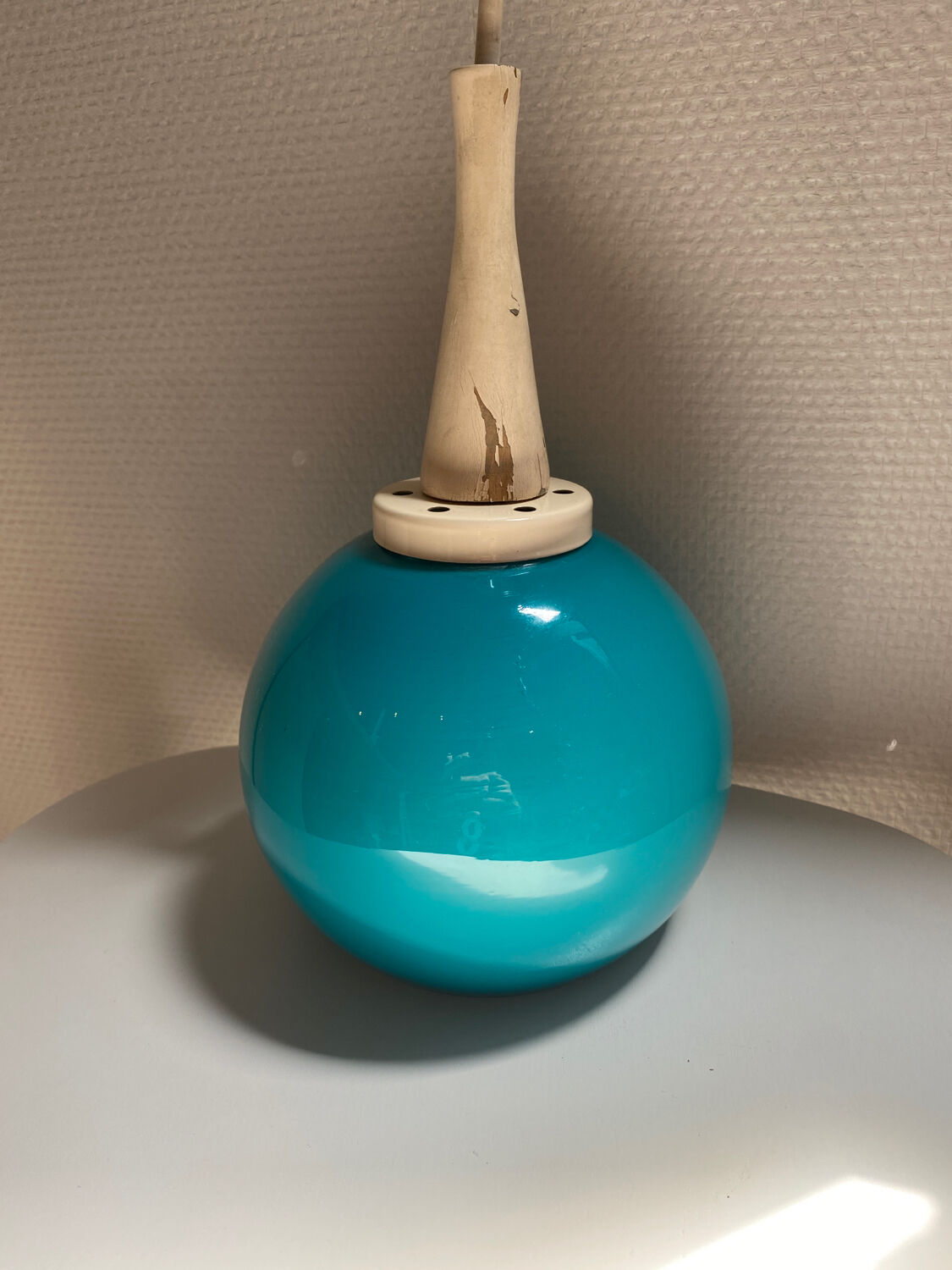 Blue vintage hanging lamp