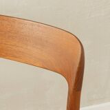 Model 75 dining room chairs by Nils O. Møller, 1960s