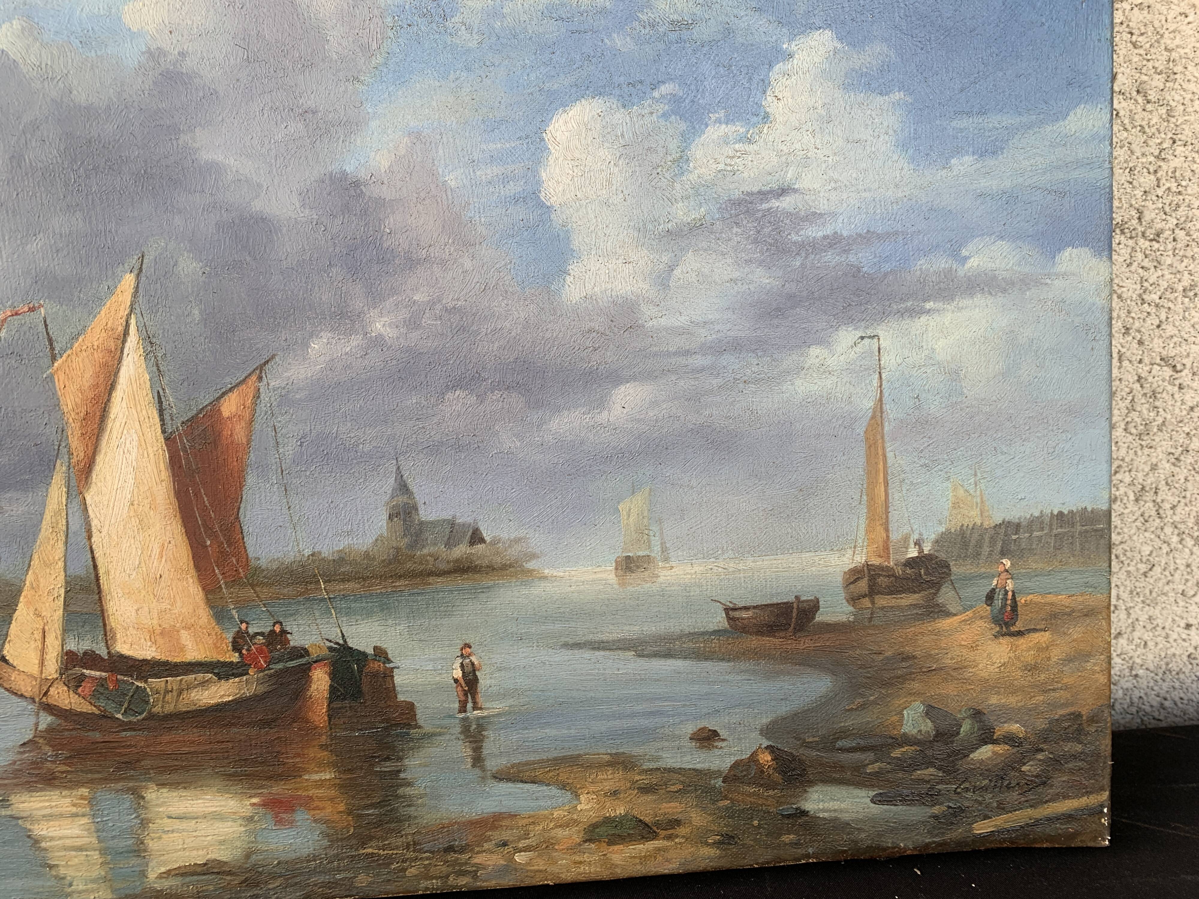 Beautiful painting Marine E. Guilleux