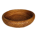 Round rattan basket