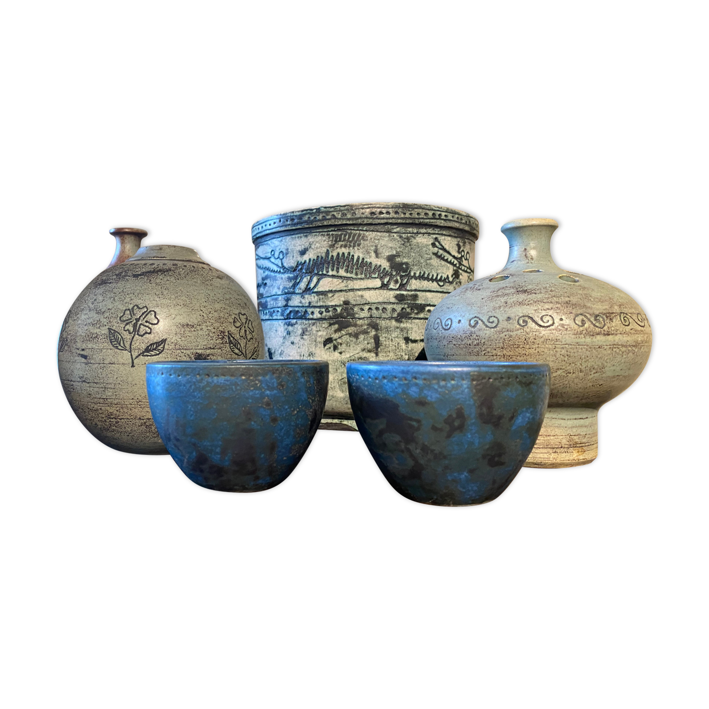 Set of Jacques Blin ceramic bowls