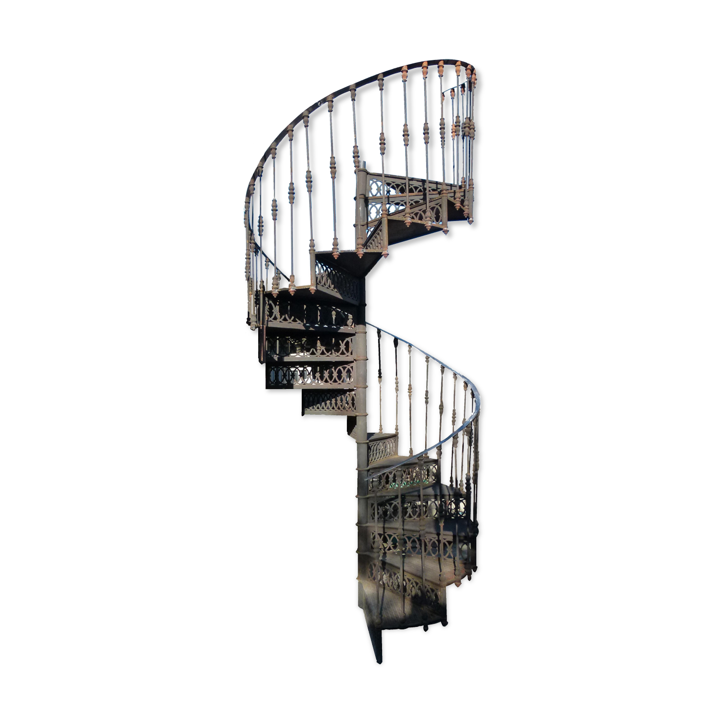 Spiral staircase in cast iron XXth