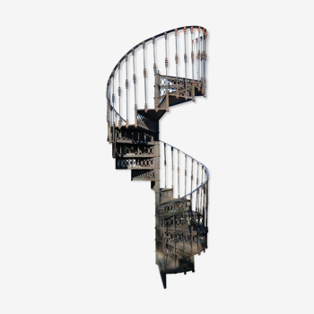 Spiral staircase in cast iron XXth
