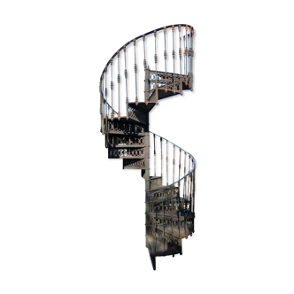 Escalier colimaçon en fonte xxème