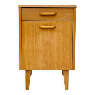Vintage oak bedside table 1960