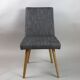 Ensemble de chaises vintage noir et blanc  1970