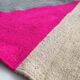 Unbleached Moroccan Berber Kilim carpet with colored flats 308x190cm