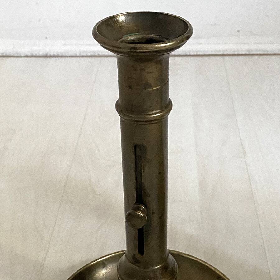 Pair of brass candlesticks