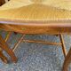 Set of 6 Provençal Louis XV chairs in solid oak with straw seats 198