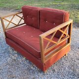 50s bench with oak braces