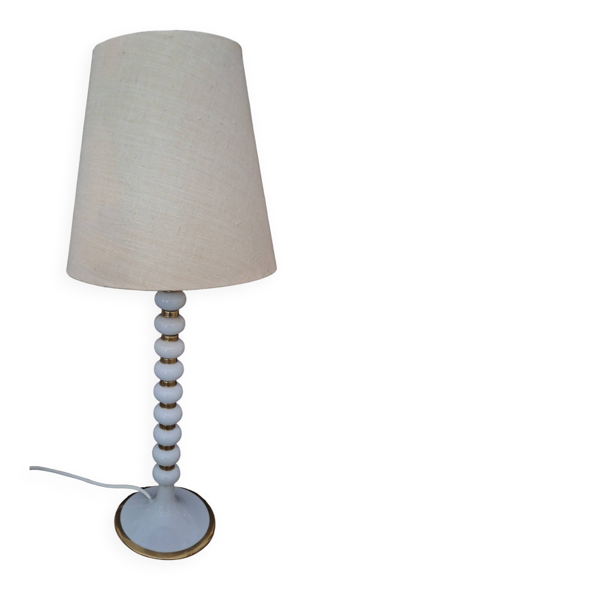 Lampe de table italienne des années 70 avec des sphères empilées.