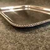 Silver metal tray, late 19th century
