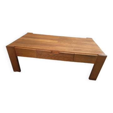 Scandinavian style oak coffee table from the 60s