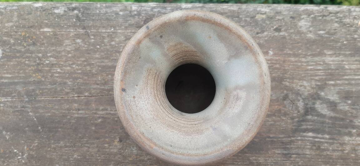 Glazed stoneware ball vase 1970 Philippe Aubert