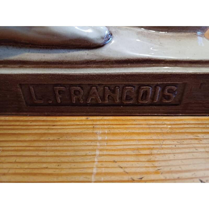 "Dog" earthenware by: L.François