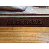 "Dog" earthenware by: L.François