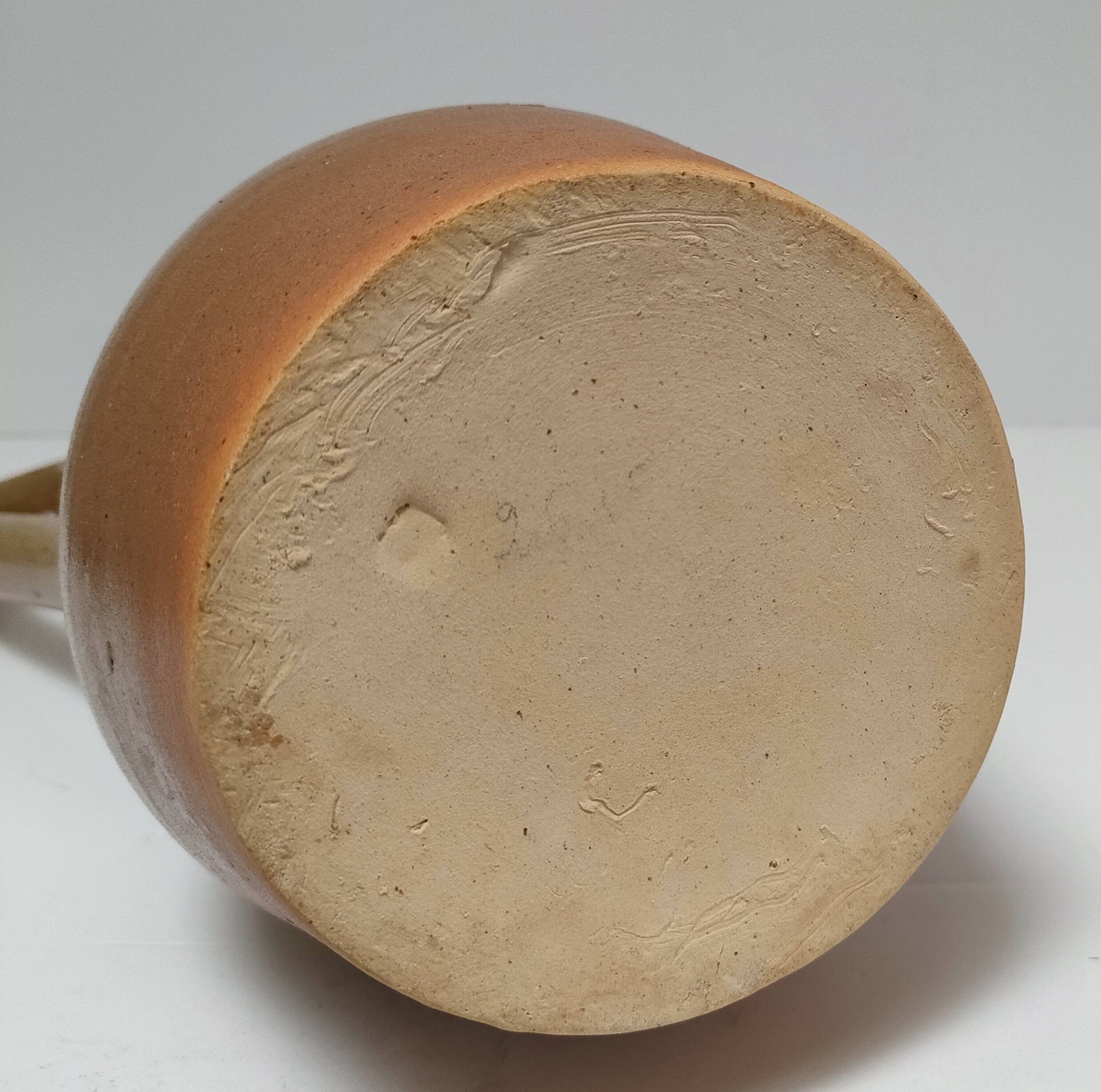 Pichet grès pyrité années 70 h.40,5 cm