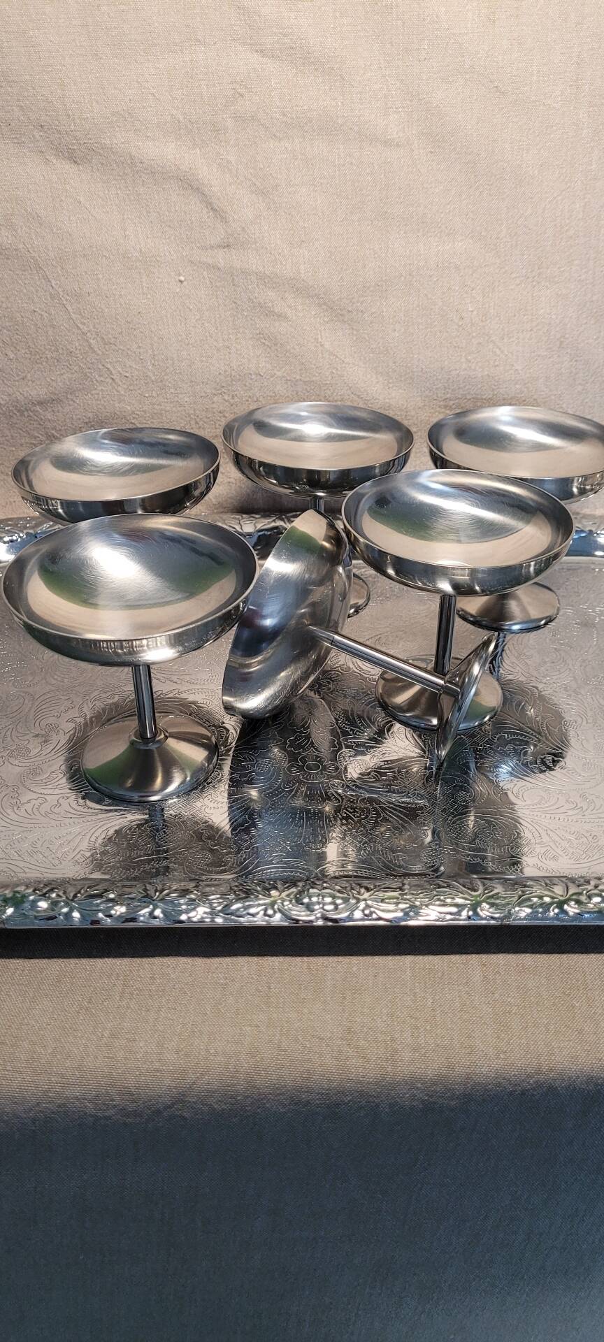 6 ice cream bowls Guy Degrenne