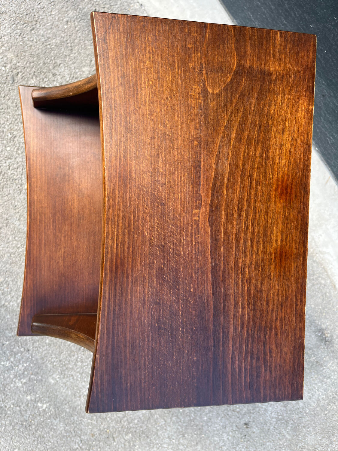 Wooden bedside table with drawer