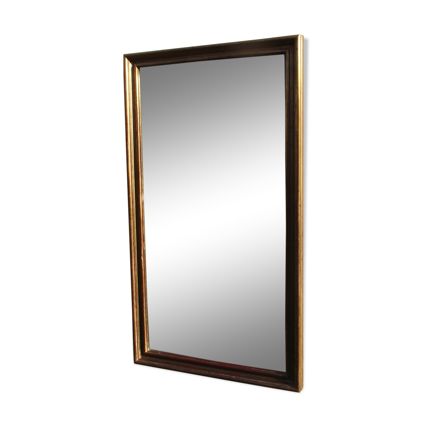 Golden mirror from the 50s/60s 40x70cm