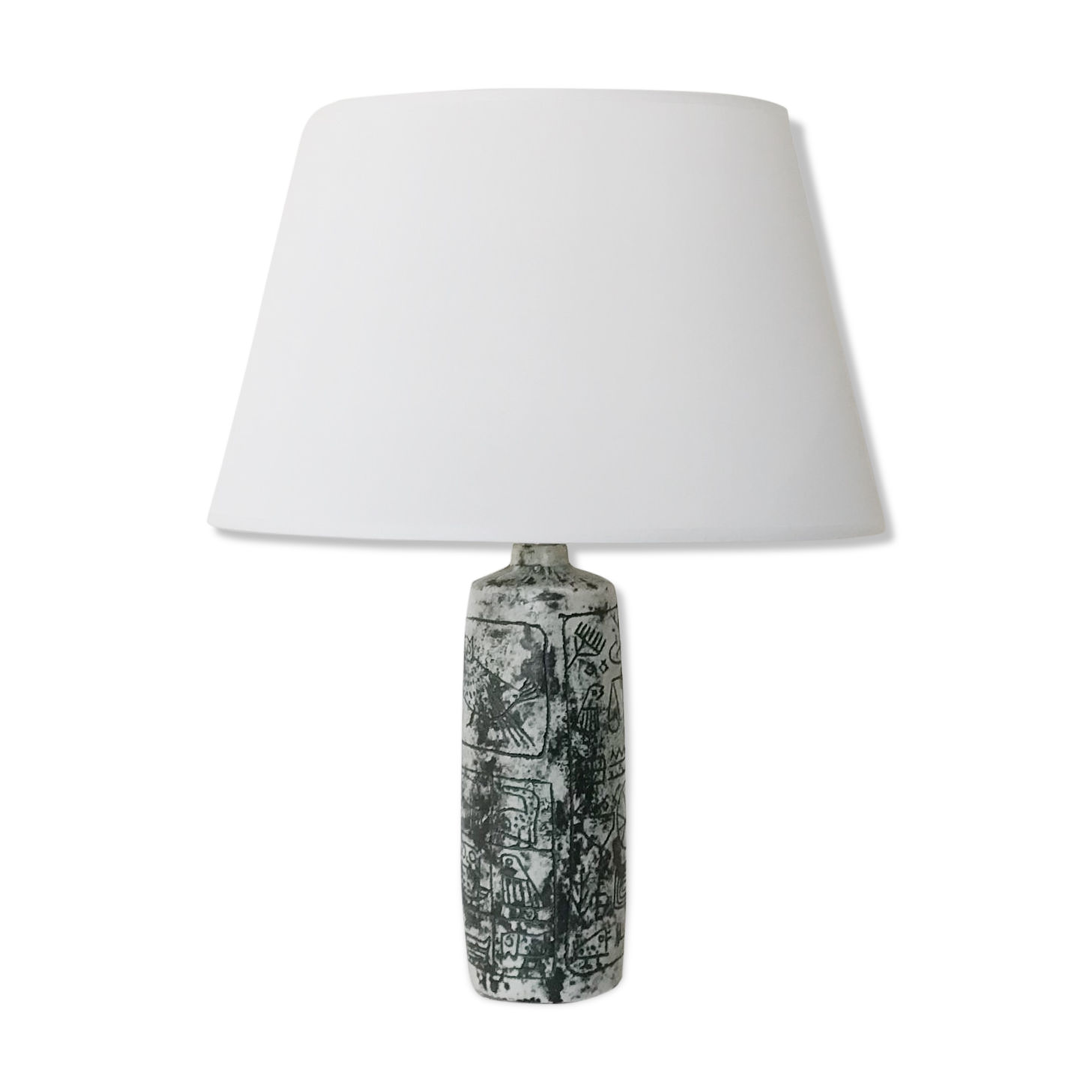 Jacques Blin's green water ceramic lamp, 1950