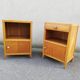 Pair of modernist wooden bedside tables
