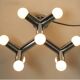 Very rare 1960s Space Age Chrome ceiling lamp by J.T. Kalmar Austria