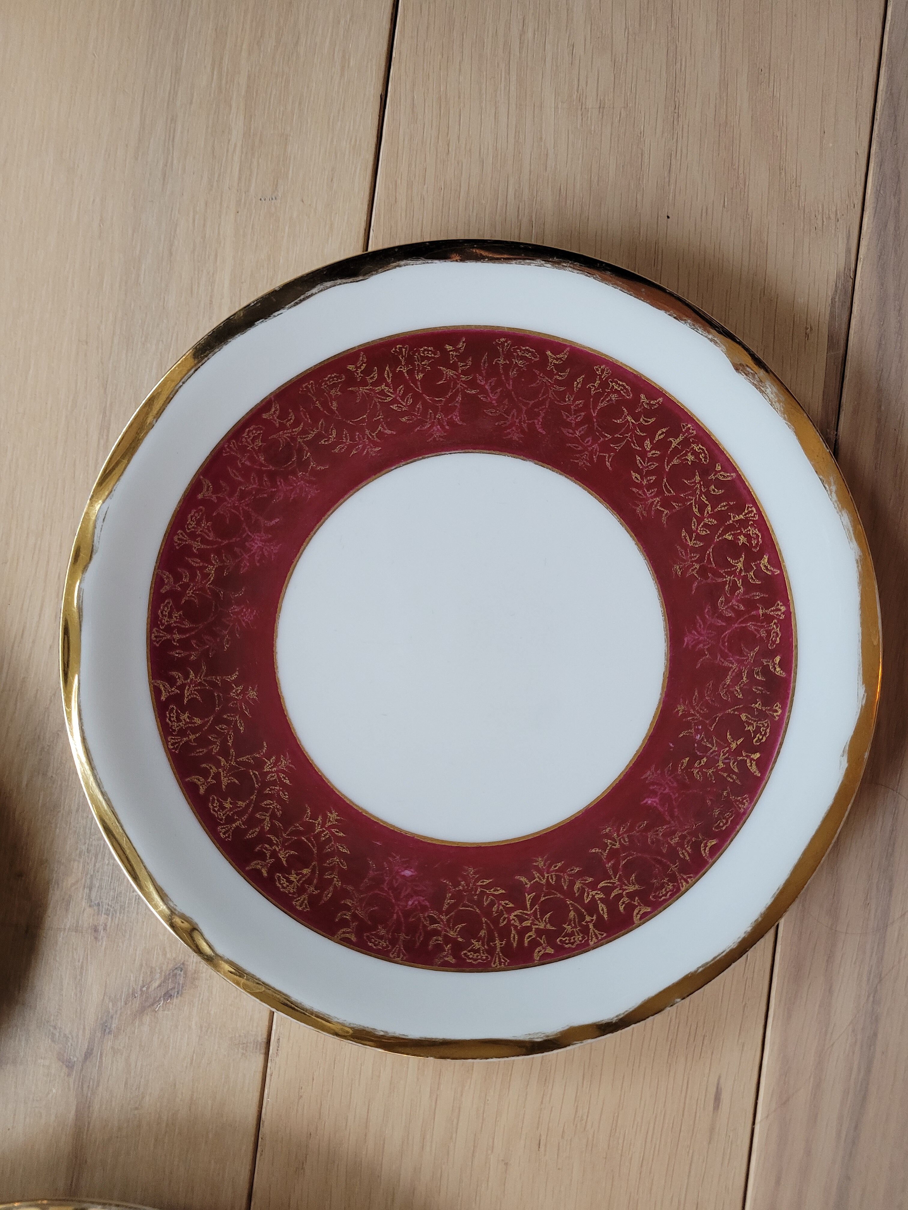 Service à dessert porcelaine luf