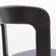 Chaise Bruno Rey par Kusch+co anthracite - assise tapissée