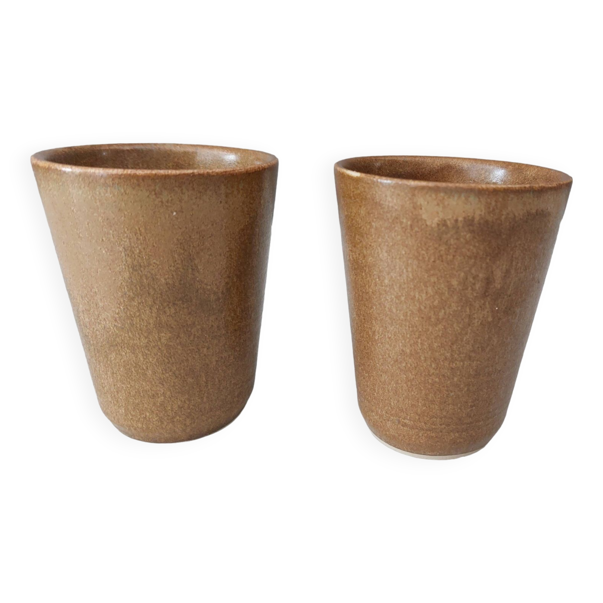 Lot de 2 gobelets vintage estampillés Digoin