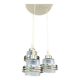 Mid-century modern cascade chandelier Pokrok Žilina, Czechoslovakia, 1970s.